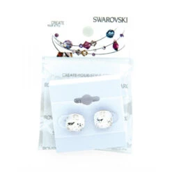 Jerry's 1285 Swarovski Crystal Stud Earrings -Discount skatewear 1285 Clear Swarovski Earrings 600x600 94519.1582052180