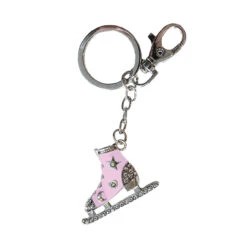Jerry's 1285 Enamel & Crystal Skate Keyring & Bag Clip -Discount skatewear 1285 Pink 97465.1681152134
