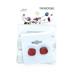 Jerry's 1285 Swarovski Crystal Stud Earrings -Discount skatewear 1285 Ruby red Swarovski Crystal Earrings 25641.1582052181