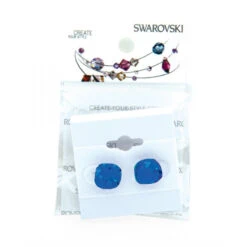 Jerry's 1285 Swarovski Crystal Stud Earrings -Discount skatewear 1285 Saphire Blue Swarovski Earrings 600x600 57357.1582052182